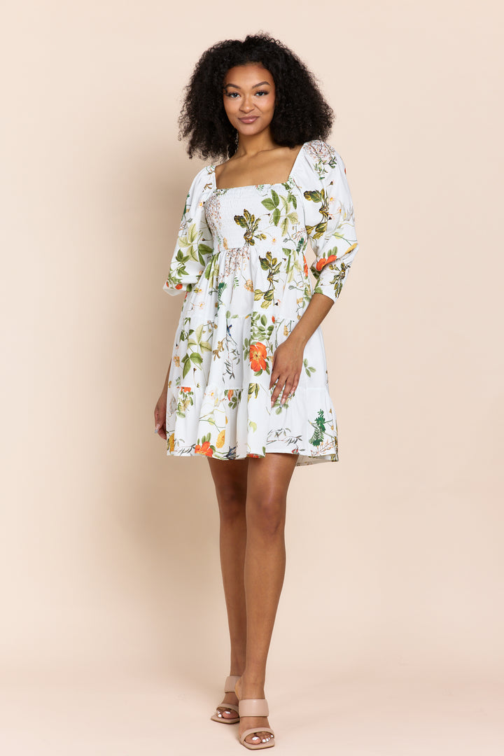 ZINA | Dresses | Cotton, Dresses, NEW ARRIVALS, PRINT, Short Dresses, SS24 | shop-sofia