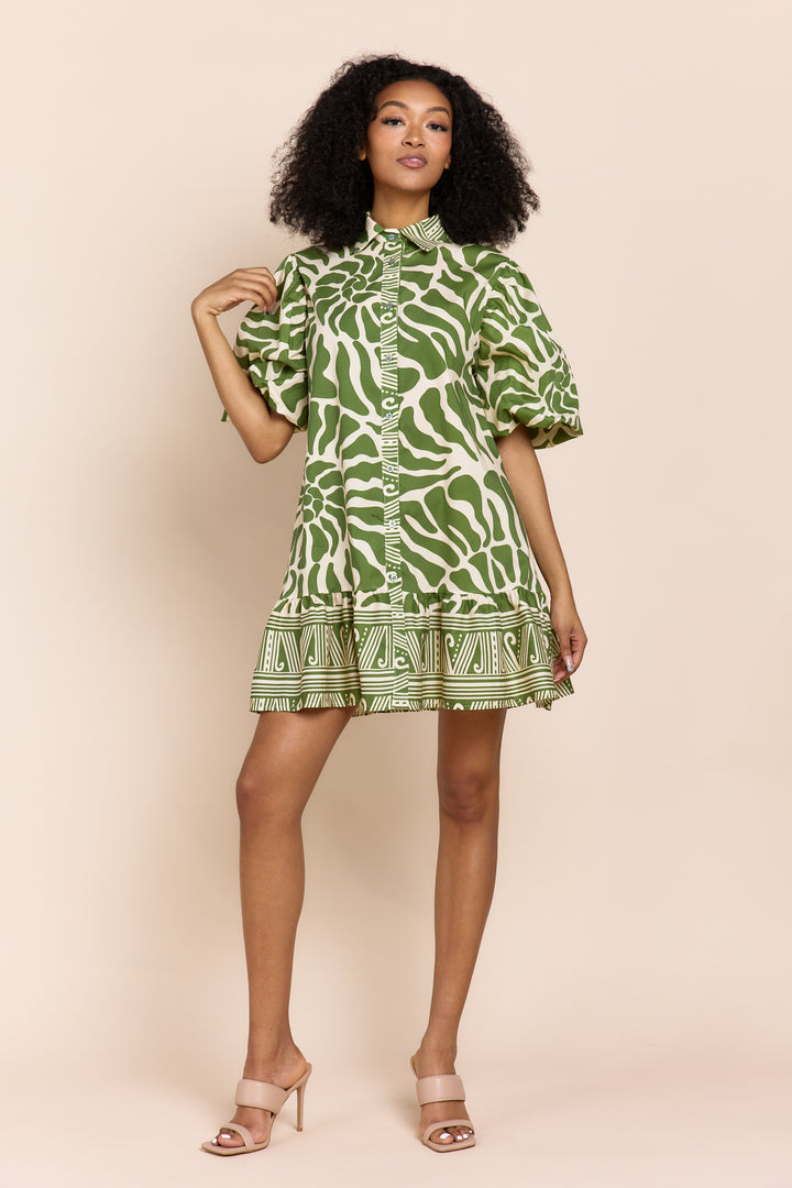 LINDA | Dresses | Cotton, Dresses, NEW ARRIVALS, PRINT, Short Dresses, SS24 | shop-sofia