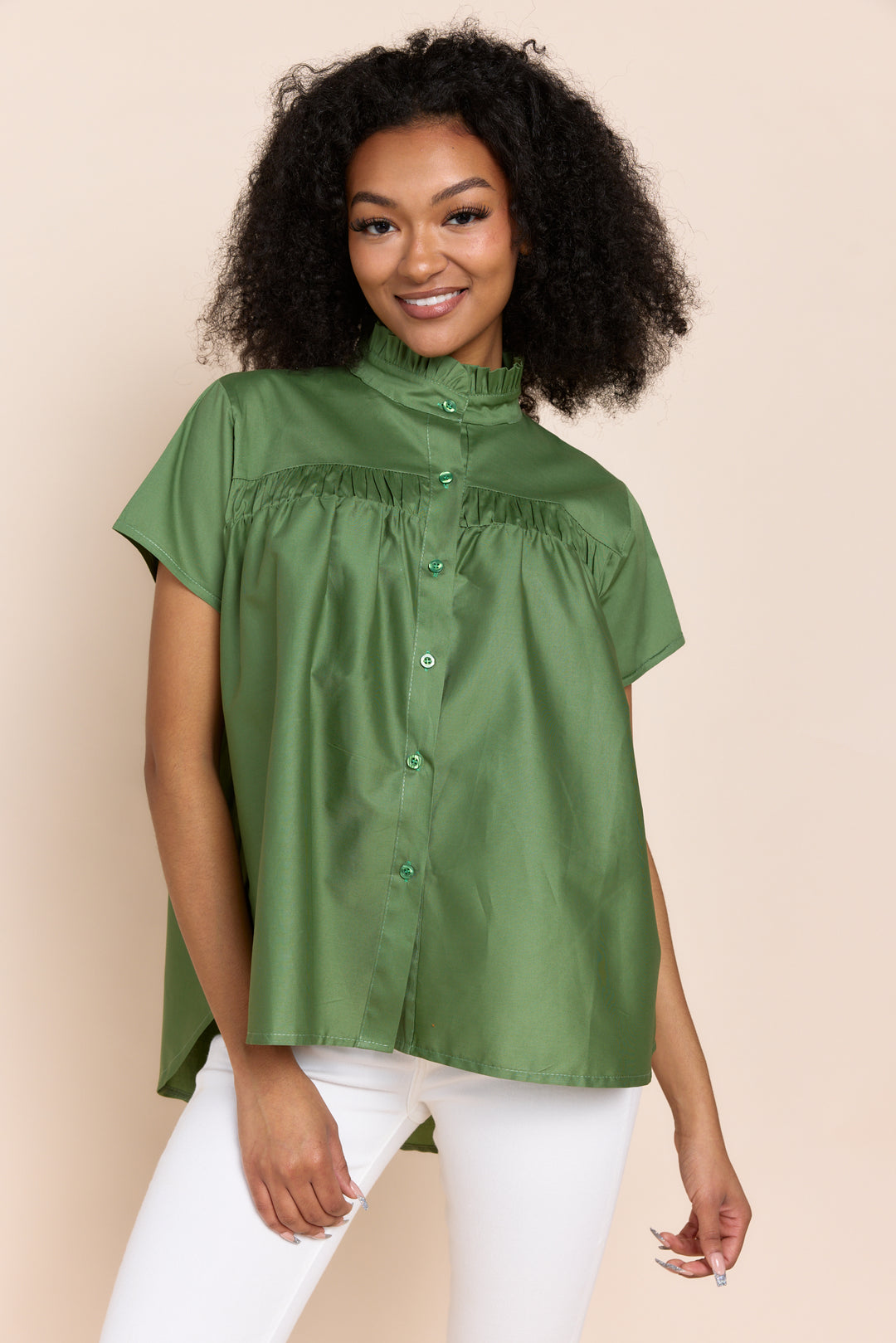 TRENA | Tops | Blouse, Button Downs, NEW ARRIVALS, SOLIDS, SS24, Tops | shop-sofia