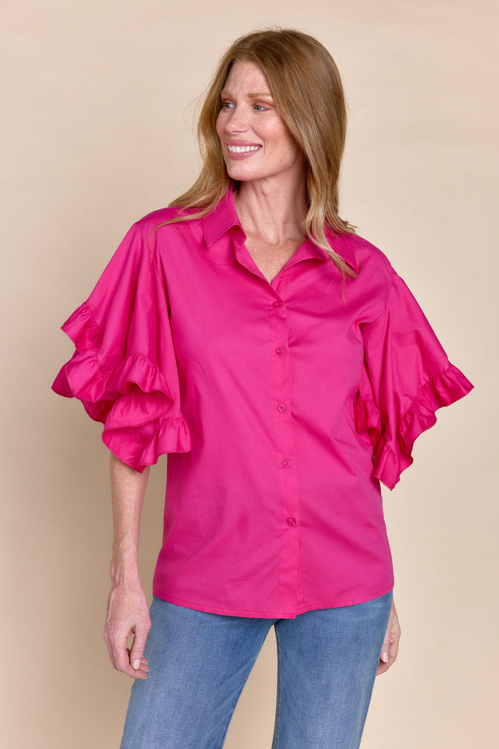 PANAMA | Tops | Blouse, Button Downs, Cotton, SOLIDS, SS23, Tops | shop-sofia