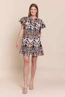 SELMA | Dresses | Cotton, Dresses, FALL2024, NEW ARRIVALS, PRINT, Short Dresses | shop-sofia