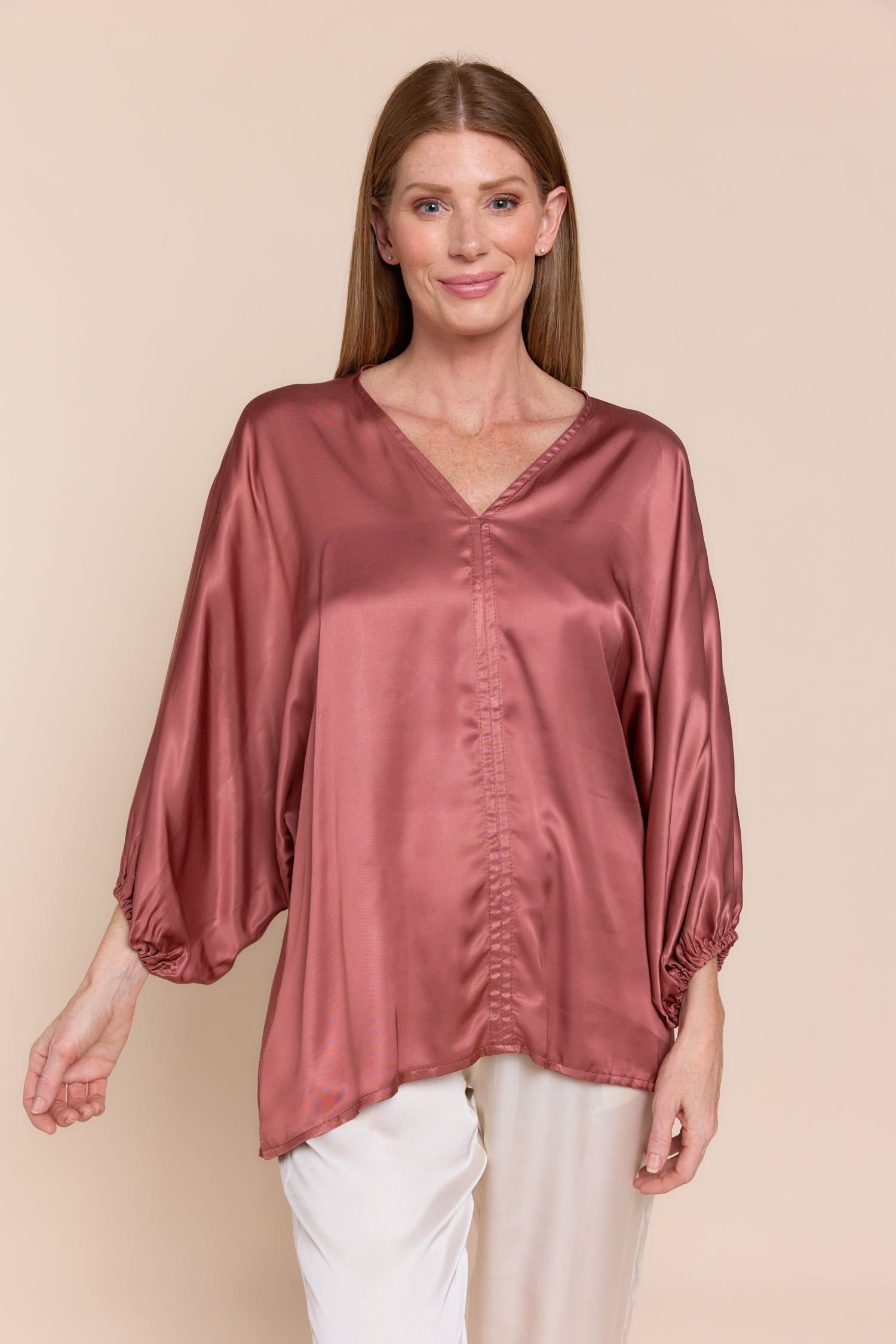 NICOLETTE | Tops | FALL2024, NEW ARRIVALS, Satin, Satin and Silk Tops, TOP | shop-sofia