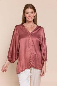 NICOLETTE | Tops | FALL2024, NEW ARRIVALS, Satin, Satin and Silk Tops, TOP | shop-sofia