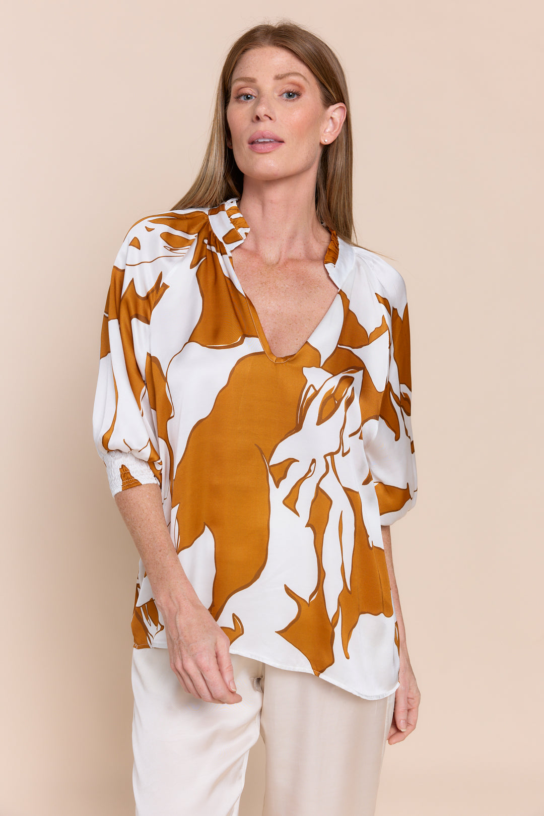 ANDREA | Tops | NEW ARRIVALS, PRINT, Satin, Satin and Silk Tops, SS24, Tops | shop-sofia