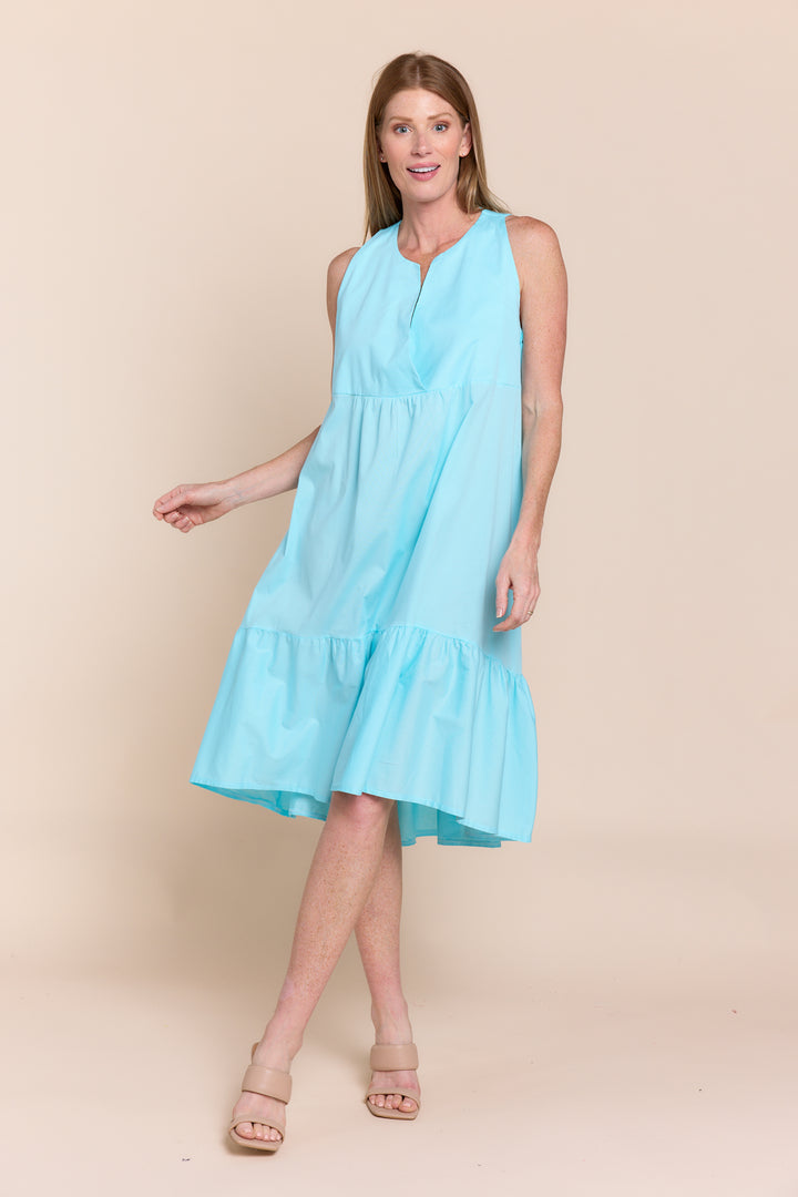 KENZA | Dresses | Cotton, Dresses, Midi Dresses, sleeveless, SOLIDS, SUMMER2024 | shop-sofia