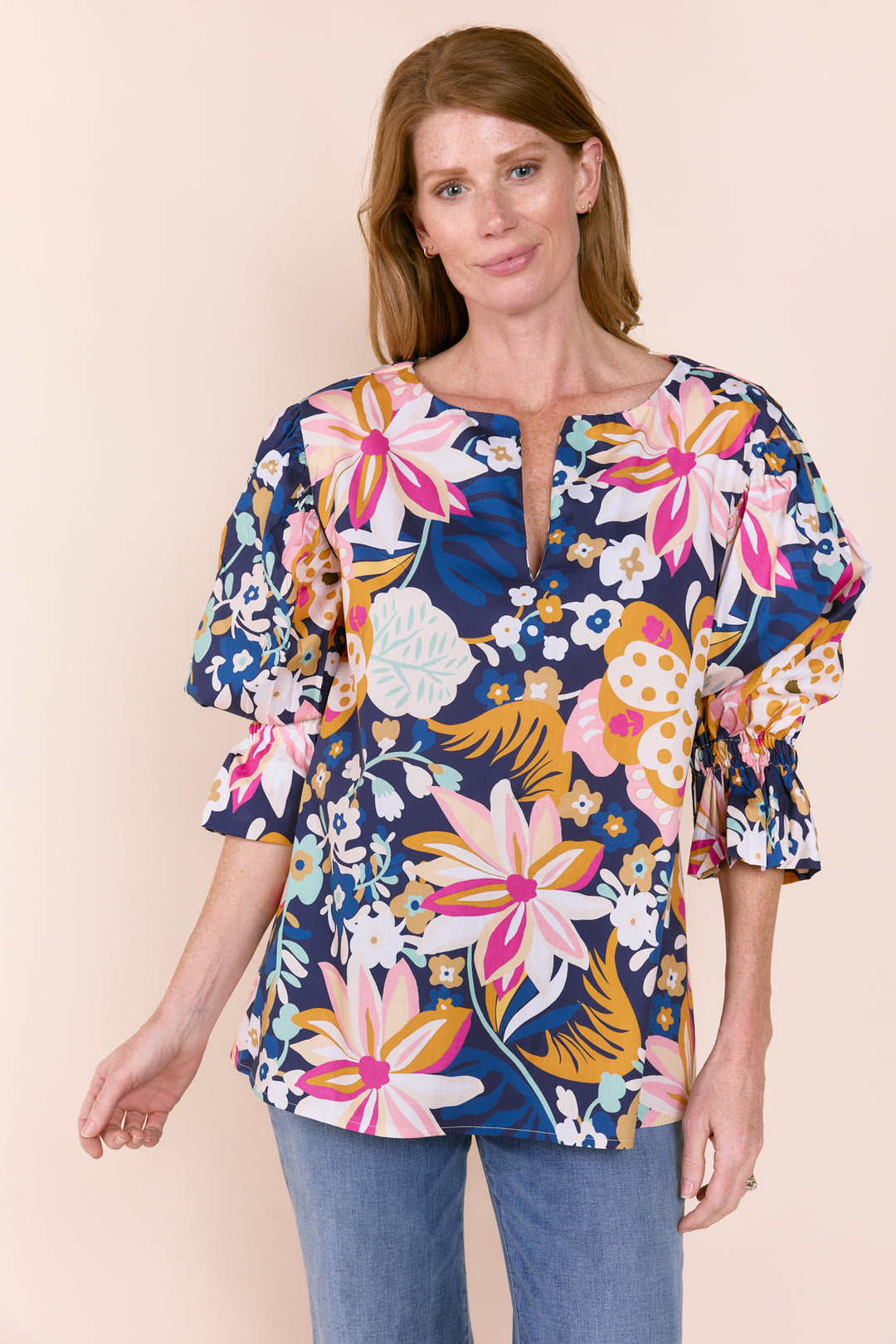 JOSEY | Tops | Cotton, Cotton Tops, FALL2024, PRINT, Tops | shop-sofia