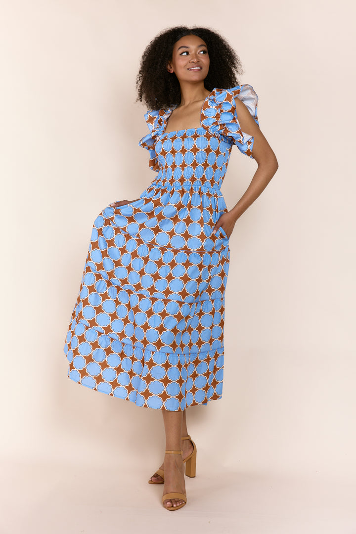 BERNICE | Dresses | Cotton, Dresses, Maxi Dress, Maxi Dresses, NEW ARRIVALS, PRINT, SS24 | shop-sofia