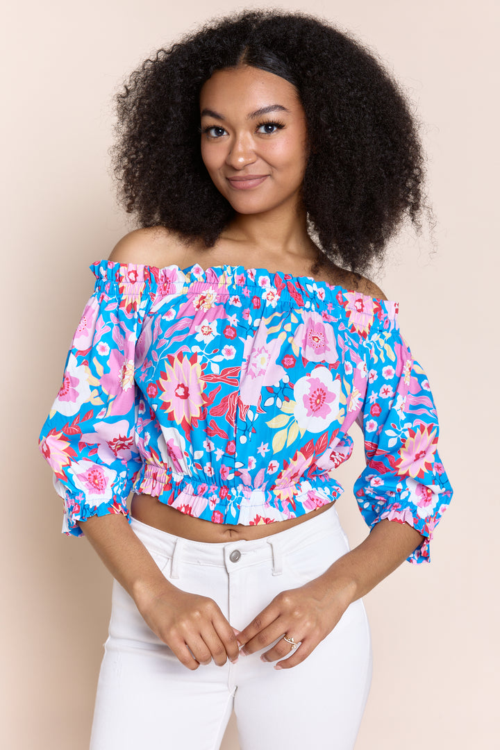 LIVIA | Tops | Blouse, Cotton, NEW ARRIVALS, PRINT, SS23, Tops | shop-sofia