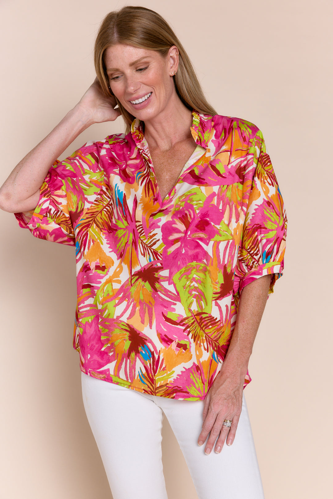 ADELE | Tops | Blouse, Cotton, NEW ARRIVALS, PRINT, SS24, Tops | shop-sofia