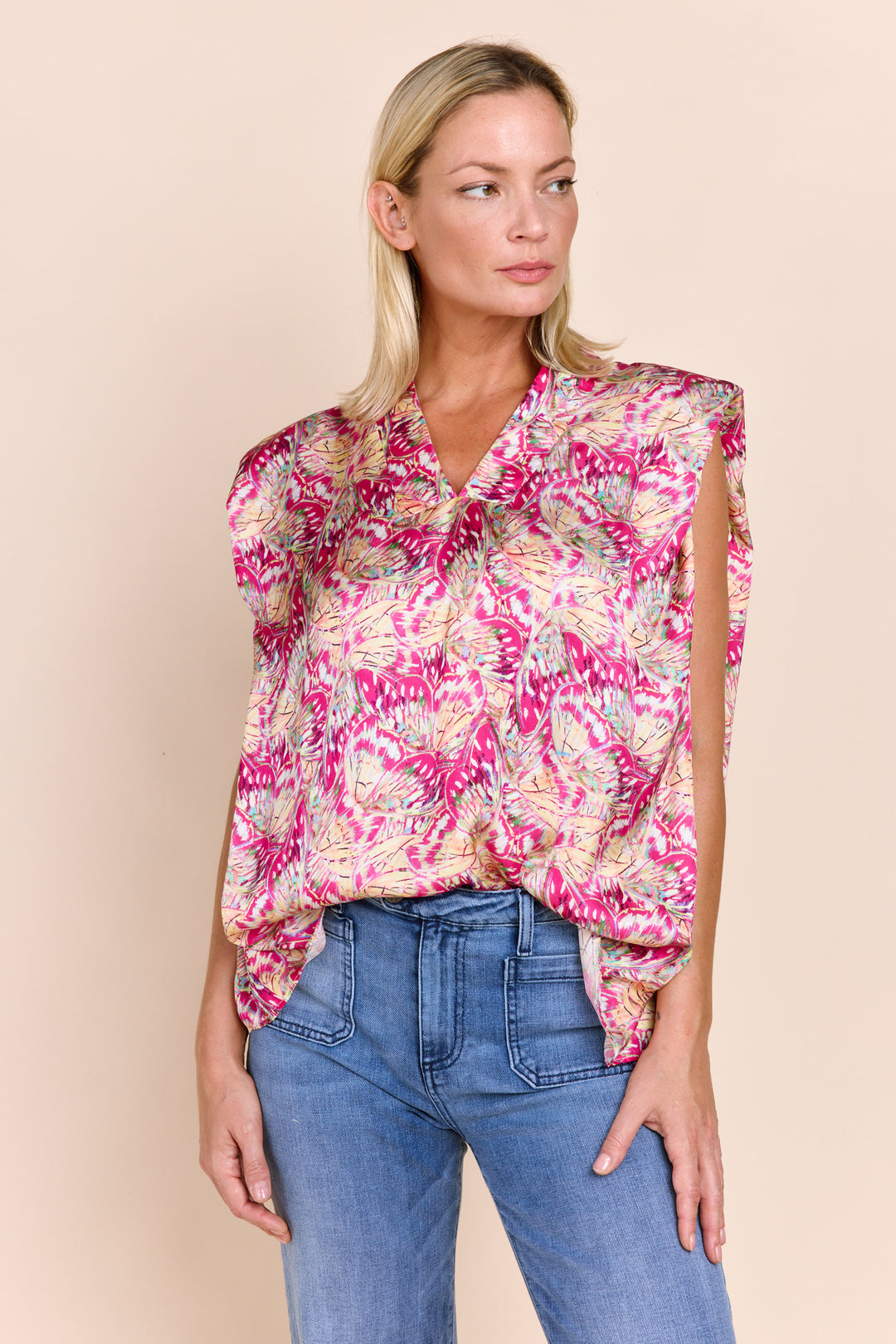 DANA | Tops | PRINT, Satin, Satin and Silk Tops, TOP, Tops | shop-sofia