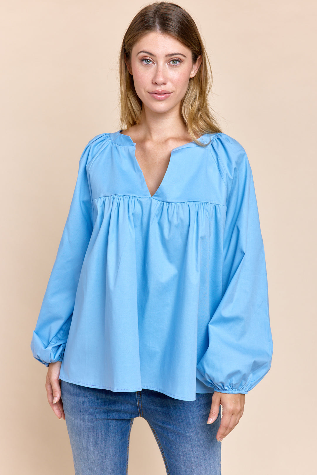 BRINA | Tops | Blouse, Cotton, SOLIDS, SS23, Tops | shop-sofia