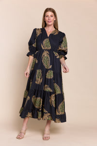 CLEMENT | Dresses | Cotton, Dresses, FALL2024, Maxi Dress, Maxi Dresses, PRINT | shop-sofia