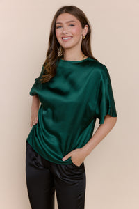 ELLIE | Tops | FALL2024, NEW ARRIVALS, Satin, Satin and Silk Tops, Satin Top, SOLIDS, TOP, Tops | shop-sofia