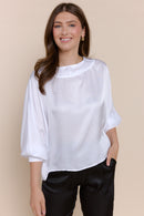 MISTY | Tops | FALL2024, NEW ARRIVALS, Satin, Satin and Silk Tops, Tops | shop-sofia