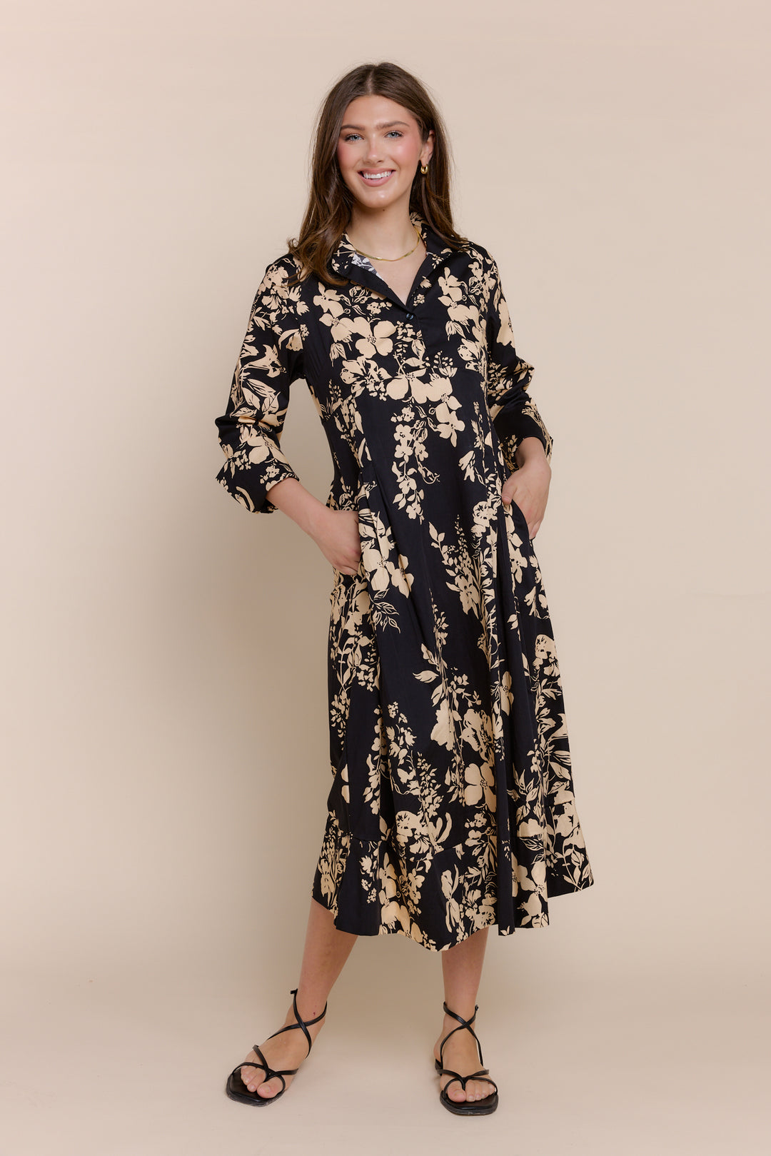 ALAYNA | Dresses | Cotton, Dresses, FALL2024, Maxi Dress, Maxi Dresses, NEW ARRIVALS, PRINT | shop-sofia