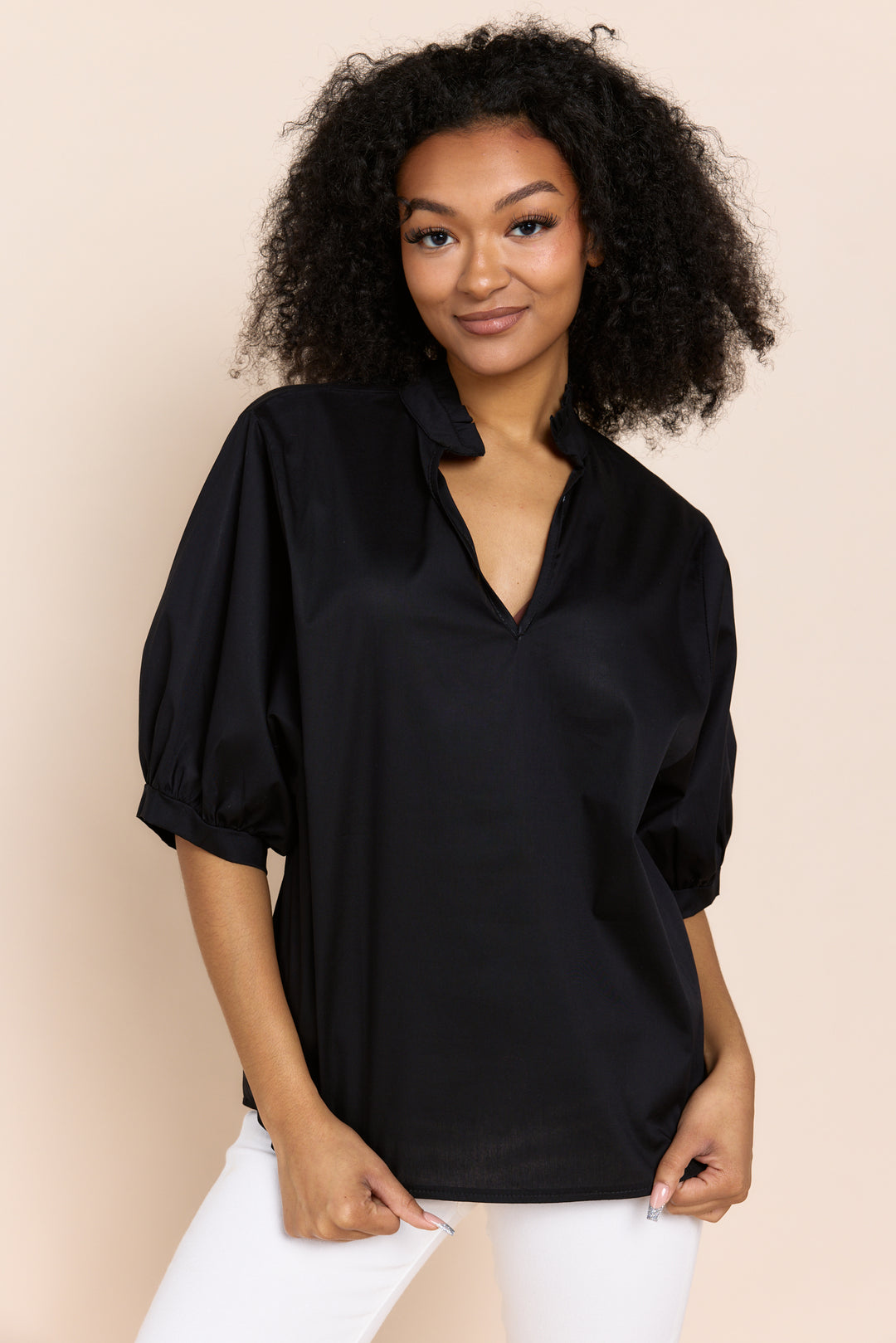 ADELE | Tops | Cotton, Cotton Tops, FALL2024, NEW ARRIVALS, SOLIDS, TOP, Tops | shop-sofia 