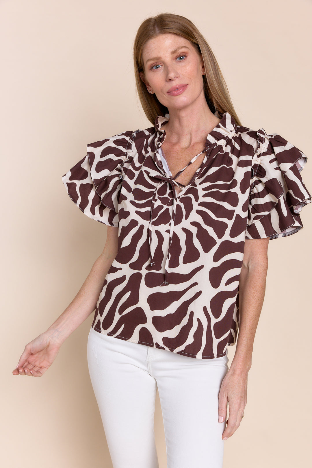 KATA | Top | Cotton, FALL2024, PRINT, Short Sleeve, Tops | shop-sofia