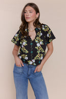 NATALIE | Tops | Cotton, FALL2024, NEW ARRIVALS, PRINT, Short Sleeve, Tops | shop-sofia