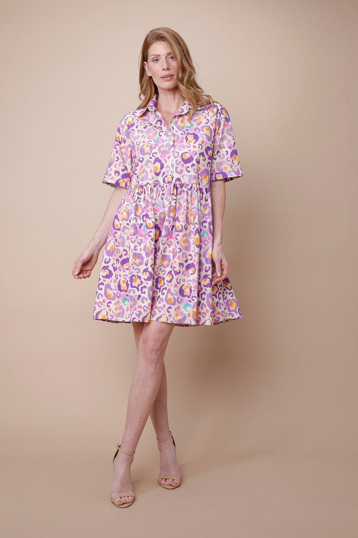 OLAN | Dresses | Cotton, Dresses, NEW ARRIVALS, PRINT, Short Dresses, Short Sleeve, SPRING2025 | shop-sofia