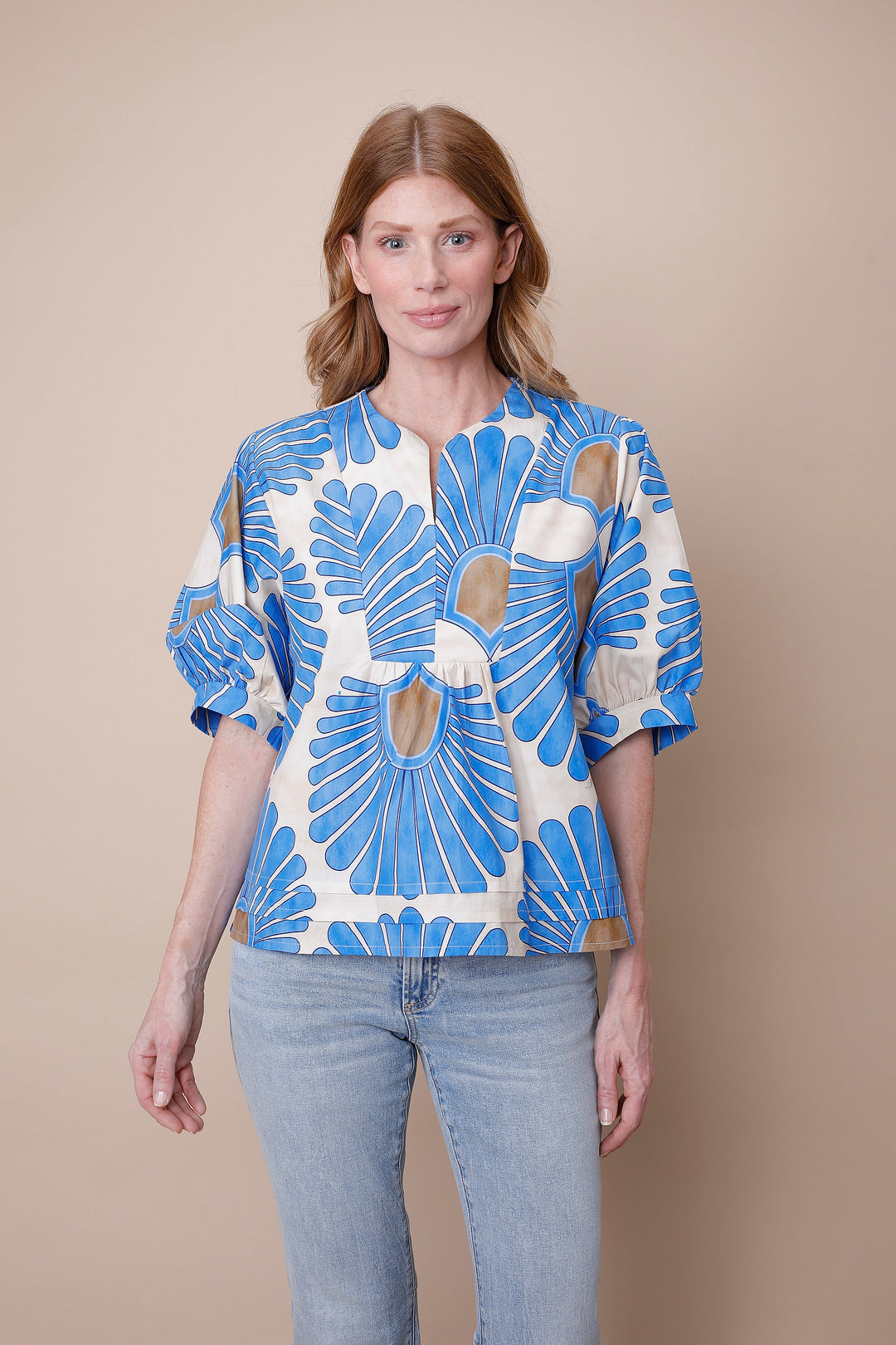 ALLISON | Tops | Cotton, NEW ARRIVALS, PRINT, Short Sleeve, SPRING2025, Tops | shop-sofia