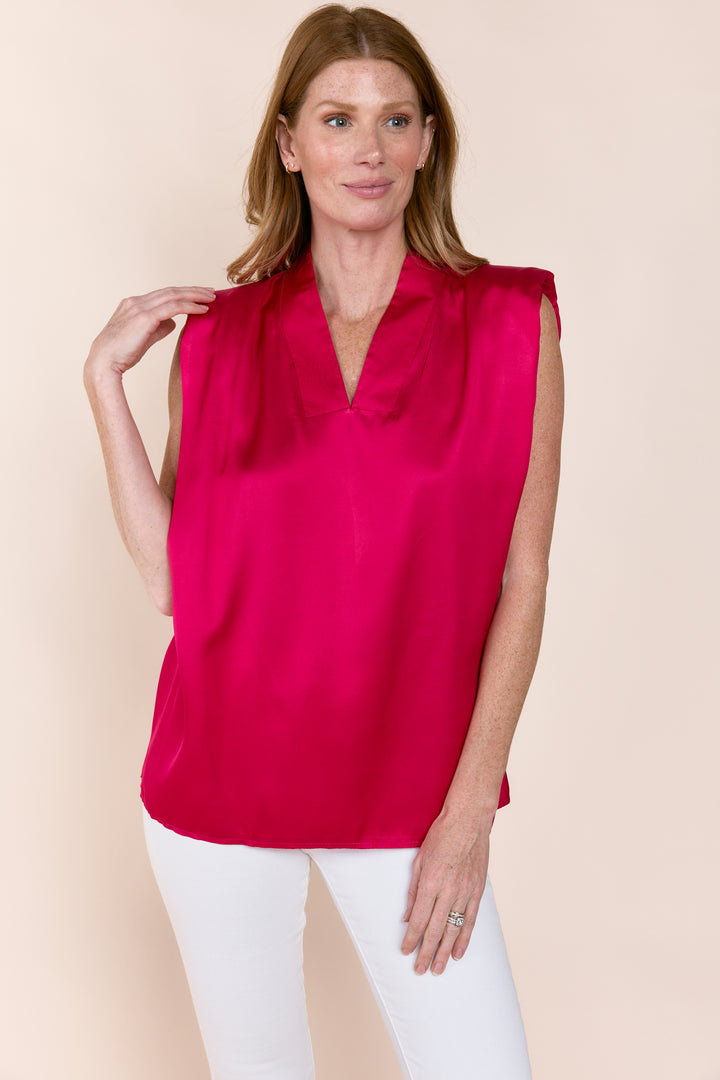 DANA | Tops | Blouse, Satin, Satin and Silk Tops, SOLIDS, Tops | shop-sofia