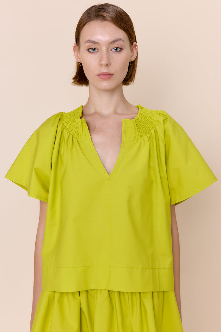 NATALIE | Tops | Cotton, NEW ARRIVALS, Short Sleeve, SOLIDS, SPRING2025, Tops | shop-sofia