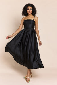 ARABELLA | Dresses | Dresses, FALL2024, Maxi Dress, Maxi Dresses, NEW ARRIVALS, Satin, Satin Dress, SOLIDS | shop-sofia