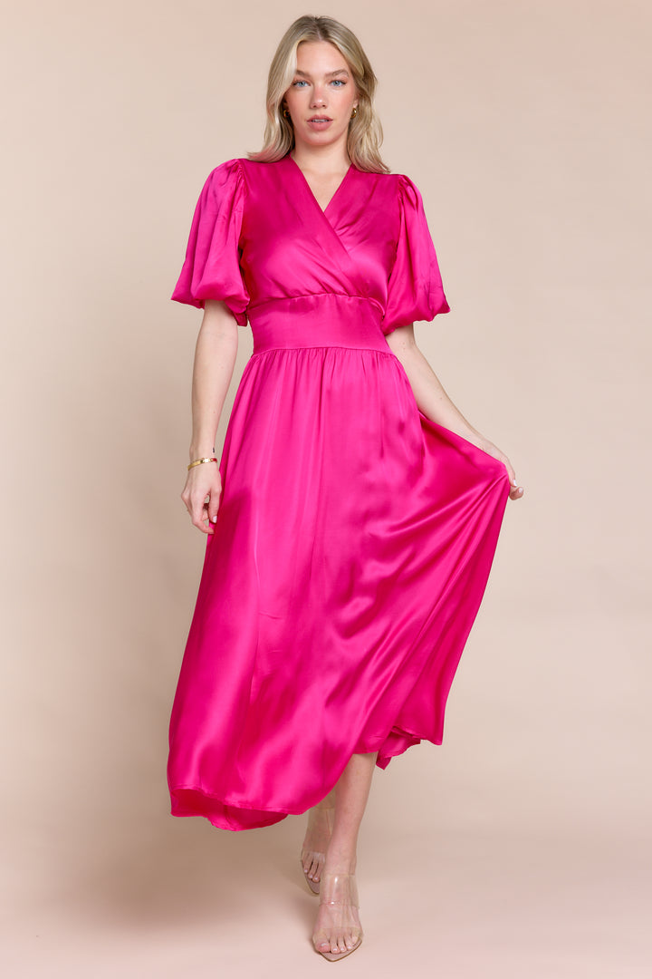 CAROLYN | Dresses | Classics, Dresses, FALL2024, Maxi Dress, Maxi Dresses, NEW ARRIVALS, Satin, Satin Dress, SOLIDS | shop-sofia