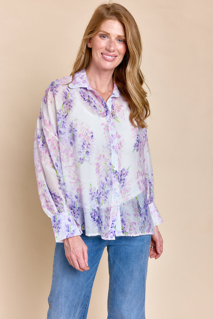 FERNANDINA TOP | Tops | Blouse, Button Downs, Satin and Silk Tops, Silk, SS23, Tops | shop-sofia