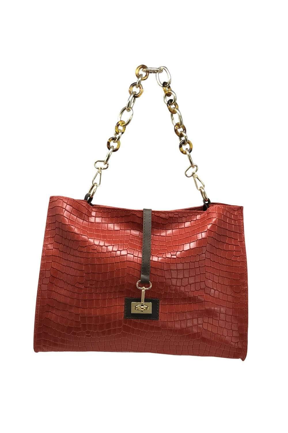 Red chain best sale crossbody bag