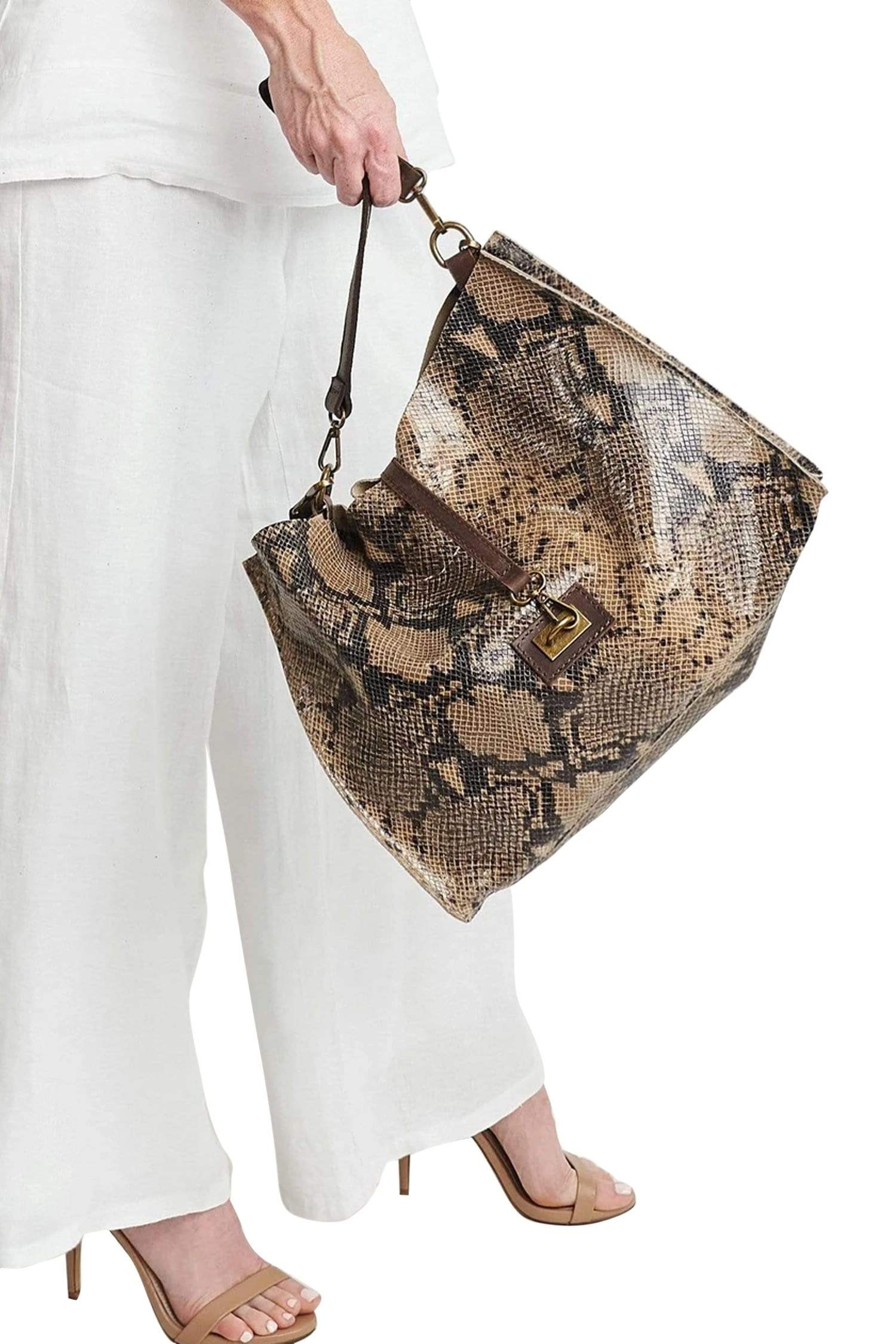 SASSY BEGIE SNAKE CHAIN STRAP SHOULDER BAG